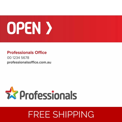 Professionals Open 60x45cm Sticker Set